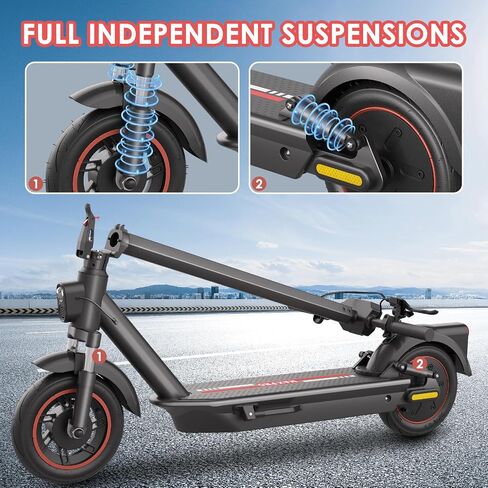 Electric Scooter for Adults, 19/25 Mph Max Speed, 21/25/35 Miles Range,350/500/600W APP Control E-Scooter with 8.5"/10" Inflatable tire, Foldable Escooter with App Control, UL 2272 Certified in Saudi Arabia
