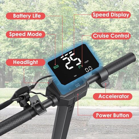 Electric Scooter for Adults, 19/25 Mph Max Speed, 21/25/35 Miles Range,350/500/600W APP Control E-Scooter with 8.5"/10" Inflatable tire, Foldable Escooter with App Control, UL 2272 Certified in Saudi Arabia