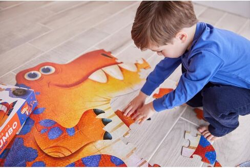 Crocodile Creek Above + Below 48-Piece Jigsaw Floor Puzzle - Fun Floor Puzzles for Kids Ages 4-8 - Day at The Dinosaur Museum - 18 x 24 inches Finished in Kuwait
