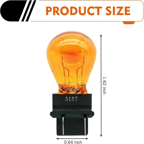 10 PCS 3157 Bulb, Turn Signal Bulb, Automotive Brake Tail Light Bulb Replacement, Universal 3157 Miniature Light for Cars, Trucks, SUVs (White) in Saudi Arabia