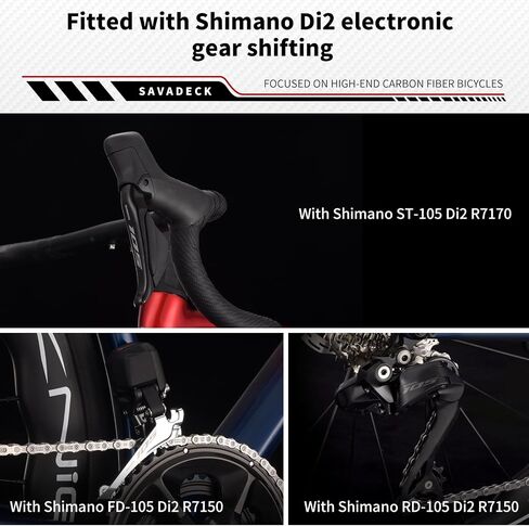 SAVADECK Carbon Fibre Road Bike, Hydraulic Oil Disc Bike with Carbon Fibre Frame and Wheelset, Lightweight Racing Bicycle with R7120 24S Shift Set for Adults in Saudi Arabia