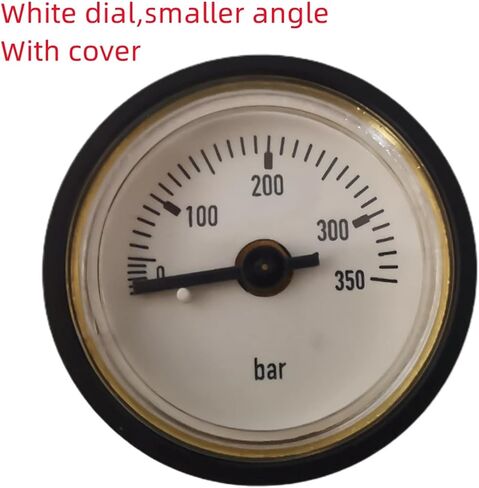 EDgun 28mm Dial Precision Air Pressure Gauge FX Manometer 350Bar with 1/8'' BSPT Thread(Small ANG Black cov) in Kuwait