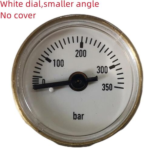 EDgun 28mm Dial Precision Air Pressure Gauge FX Manometer 350Bar with 1/8'' BSPT Thread(Small ANG Black cov) in Kuwait