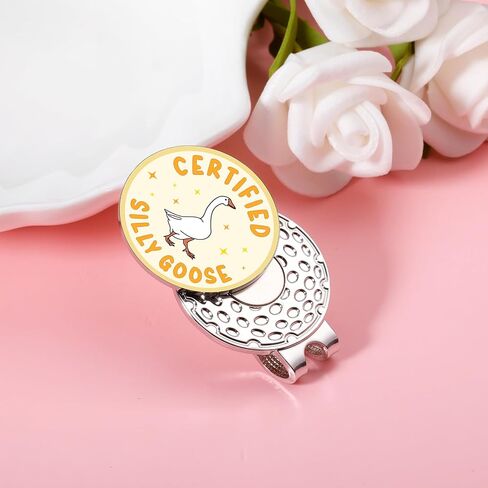 Funny Goose Golf Ball Marker, Unique Magnetic Hat Clip for Golfers, Cool Golf Accessories for Men Women Golf Lovers, Christmas Stocking Stuffer in Saudi Arabia