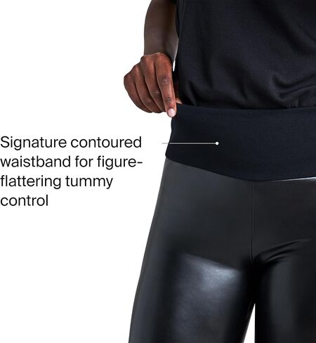 أصول Spanx Legging Red Hot Legging - Lome's Leather Looking Leggings - ... ستبدو حمراء حارة - أسود جدًا ، صغير جدًا in Kuwait