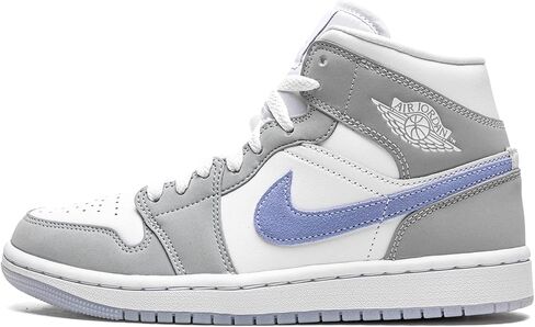 Nike Women's Air Jordan 1 Sneaker ، White Black Panda Mid ، 7 in Saudi Arabia