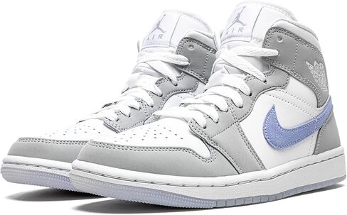 Nike Women's Air Jordan 1 Sneaker ، White Black Panda Mid ، 7 in Saudi Arabia
