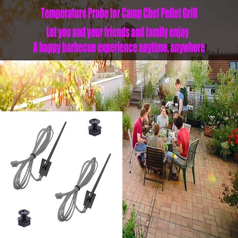 RTD Temperature Probe Sensor Replacement Parts for Camp Chef Wood Pellet Smoker Grill Temp Probe, Replace for Part PG24-44 in Kuwait