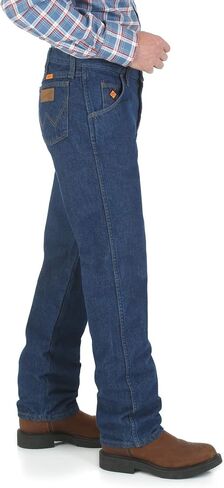 Wrangler FR47M Men's FR Flame Resistant Regular Fit Lightweight Denim Jeans - 44W x 32L in Saudi Arabia
