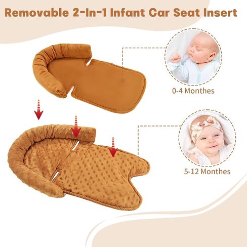 مقعد السيارة للرضع ، دعم HNHUAMING Baby Car Car Sent Head & Body مع وسادات اثنين in Kuwait