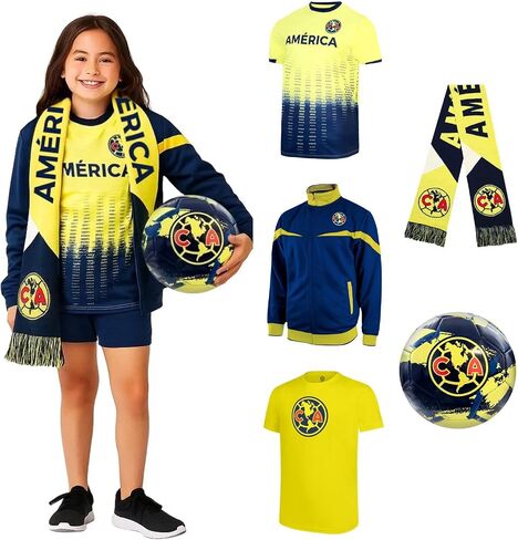 Icon Sports Official Soccer Team Ultimate Fan Pack - Unisex Kids - Jacket, T-Shirts, Scarf & Soccer Ball in Saudi Arabia