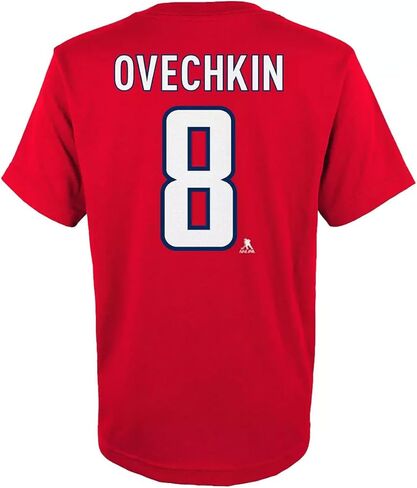 تي شيرت Outerstuff Alexander Ovechkin Washington Capitals #8 للأطفال والأولاد مقاس 4-7 مقاس اسم ورقم اللاعب in Saudi Arabia
