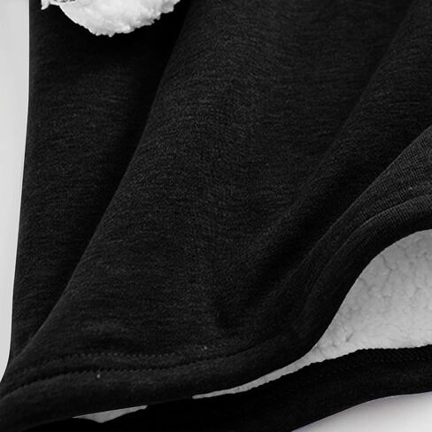 Women's Winter Warm Sherpa Lined Fleece Crewneck Long Sleeve Sweatshirt Pullover Loungewear Tunic Tops in Saudi Arabia