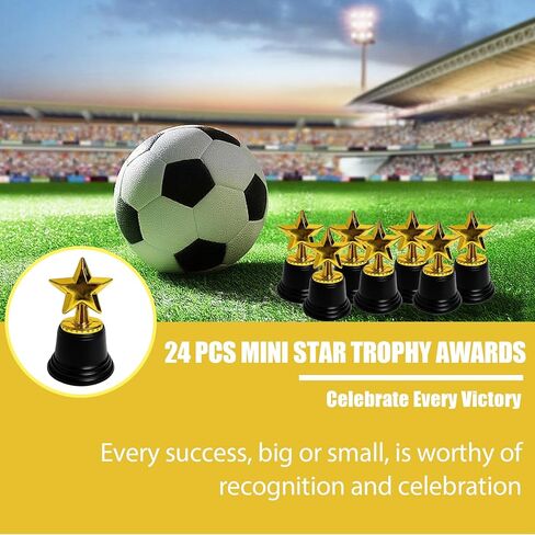 24 حزمة من جوائز كأس النجوم الصغيرة، كأس نجمة ذهبية بلاستيكية مقاس 4.72 بوصة، هدايا حفلات الجوائز الصغيرة، جائزة كأس صغيرة للفائزين بالمسابقات، الأحداث الرياضية، الدعائم، المكافآت، جائزة اللعبة in Kuwait