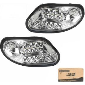 المصابيح الأمامية لعربة الجولف 10L0L لـ EZGO TXT/T48 (2014-Up) - استبدال جانب السائق والراكب، مصابيح أمامية ساطعة 12 فولت تناسب نماذج الغاز/الكهرباء بشكل مباشر in Kuwait