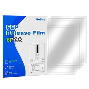 5pcs Fep Film for Elegoo Saturn 2/3/4/4 Ultra/8K ، Anycubic Photon Mono M5 ، M5S ، M7 ، M7 Pro ، M3 Premium ، Mono X 6K ، Phrozen Sonic Mighty 4K LCD 3D Printers ، 273 * 176mm FEP Film Philos in Kuwait
