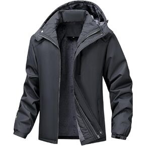 Men's Waterproof Ski Snow Jacket Warm Winter Mountain Rain Jacket Windbreaker Hooded Snowboarding Coat in Saudi Arabia
