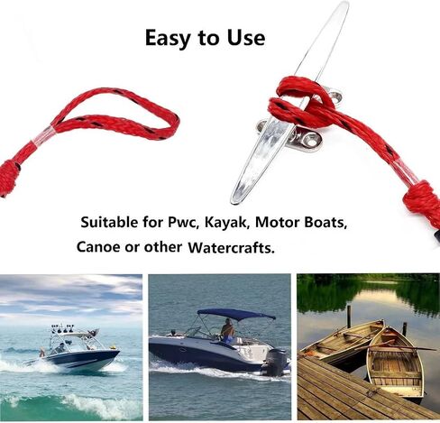 Bungee Dock Lines for Boat Shock Absorb Dock Tie Mooring Rope Boat Accessories 4-5.5 ft,4Pack (RED&Black spot) in Saudi Arabia