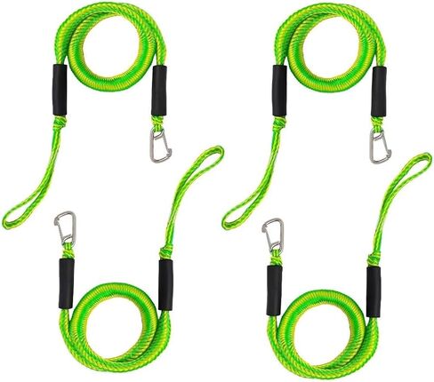 Bungee Dock Lines for Boat Shock Absorb Dock Tie Mooring Rope Boat Accessories 4-5.5 ft,4Pack (RED&Black spot) in Saudi Arabia