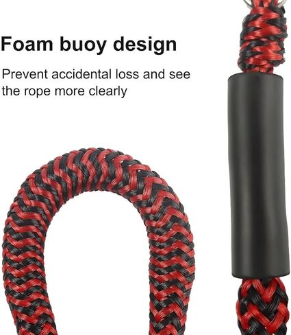 خطوط قفص الاتهام بنجي للقارب امتصاص الصدمات حوض التعادل رباط حبل اكسسوارات القوارب 4-5.5 قدم، 4 حزمة (بقعة حمراء وسوداء) in Kuwait