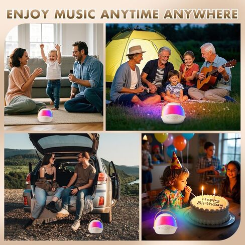 Mini Karaoke Machine with 2 Wireless Microphones for Kids and Adults,Portable Karaoke Machine with Voice Changer,Birthday Gifts for Girls and Boys in Kuwait