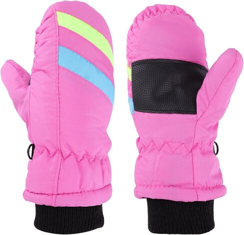 Winter Ski-Gloves for Boys Girls Water-Resistant Warm Snow Gloves for Outddor Activities（Kids 2-5 Years） in Kuwait