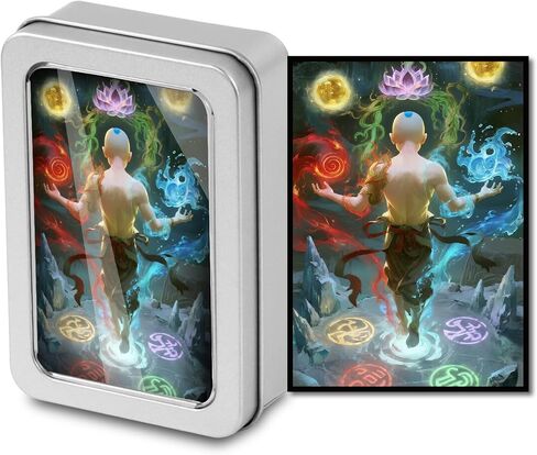 حافظات بطاقات MTG 100 قيراط (زهرة اللوتس السوداء القرمزية) مع صندوق من الألومنيوم للنافذة، وأكمام بطاقات فنية غير لامعة، وظهر غير لامع وواجهة أمامية شفافة، 66 × 92 مم in Kuwait