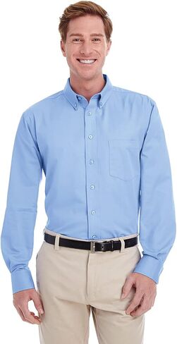 Foundation 100% Cotton Long-Sleeve Twill Shirt with Teflon (M581) in Saudi Arabia