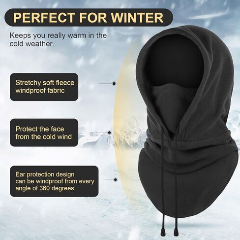 Ski Mask Balaclava Winter Face Mask Men and Women Windproof Thermal Cold Weather Gear Motorcycle Snowboard Hat Neck Warmer in Saudi Arabia