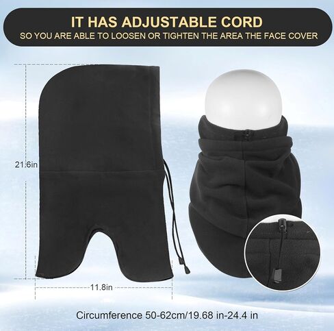 Ski Mask Balaclava Winter Face Mask Men and Women Windproof Thermal Cold Weather Gear Motorcycle Snowboard Hat Neck Warmer in Saudi Arabia