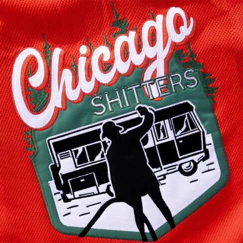 Cousin Eddie #2 Chicago Shitters Hockey Jersey - إرتداد مستوحى من الكوميديا ​​الحمراء للعطلات، حروف مخيطة، مقاسات البالغين S-5XL in Kuwait