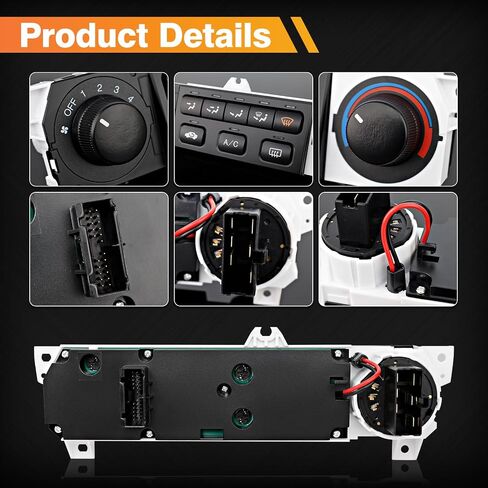 وحدة التحكم في مناخ السخان وحدة التحكم A/C متوافقة مع 2001 2002 Honda Accord A/C سخان مفتاح التحكم في المناخ يحل محل 79600-S84-A21ZA in Kuwait