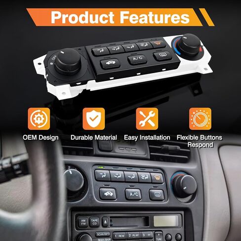 وحدة التحكم في مناخ السخان وحدة التحكم A/C متوافقة مع 2001 2002 Honda Accord A/C سخان مفتاح التحكم في المناخ يحل محل 79600-S84-A21ZA in Kuwait