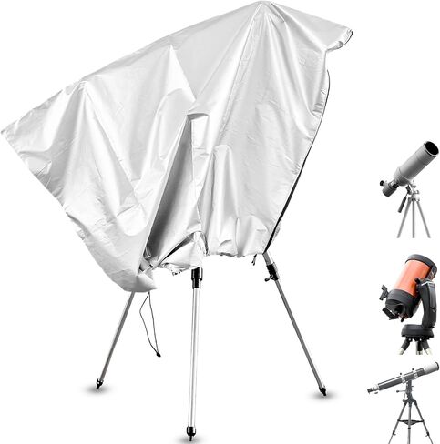 Telescope Cover with Adjustable Drawstring Zipper Dustproof Sunproof Astronomical Telescope Cover Waterproof Outdoor Indoor, 160x120CM/63x47Inch in Saudi Arabia