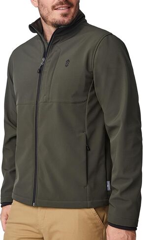 Free Country Men's Softshell Jacket Water & Wind Resistant Insulated Warm Lined Fleece Rain Hiking Outdoor Jacket-Lanier in Saudi Arabia