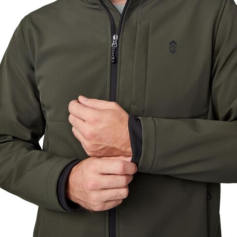 Free Country Men's Softshell Jacket Water & Wind Resistant Insulated Warm Lined Fleece Rain Hiking Outdoor Jacket-Lanier in Saudi Arabia