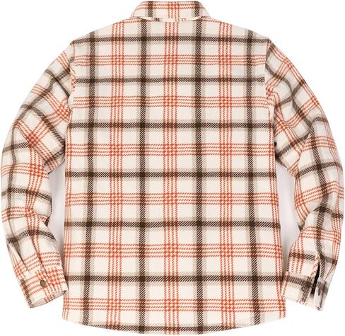 ZENTHACE Men's Quilted Lined Fleece Shirt Jacket, Snap Button Plaid Shacket, Fall Winter Warm Workwear Overshirt in Saudi Arabia