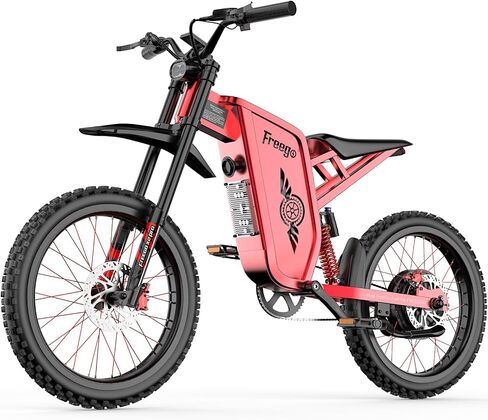 دراجة نارية كهربائية فريغو للبالغين ، دراجة X2PRO للدراجة الأوساخ 6000W (ذروة) بطارية 60V/30AH ، و 50 ميلاً في الساعة/70 ميلًا على الطريق الكهربائي ، 19x2 التعليق الكامل/الفرامل الهيدروليكية المكونة من أربعة مكابس (أزرق) in Kuwait
