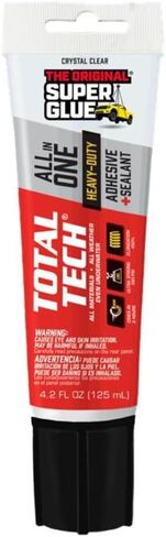 Total Tech, White, 4.2oz Tubes, Heavy-Duty Adhesive & Sealant, Flexible, All-Weather, Watertight, UV-Resistant, High Strength, Instant Grab, Ideal for Pools, Sinks, Bathtubs in Kuwait