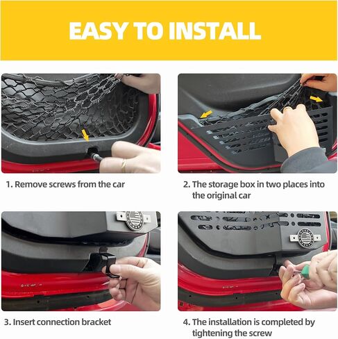 منظم صينية جانبية مركزية مركزية مركزية معدنية لجيب رانجلر JL/JLU/4xe & Gladiator JT 2018-2025 ، 2 PCS Side Side Scoiding Box Excloin in Kuwait