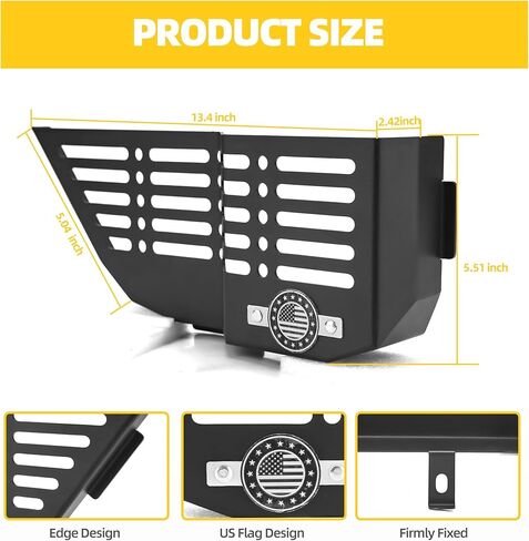 منظم صينية جانبية مركزية مركزية مركزية معدنية لجيب رانجلر JL/JLU/4xe & Gladiator JT 2018-2025 ، 2 PCS Side Side Scoiding Box Excloin in Kuwait