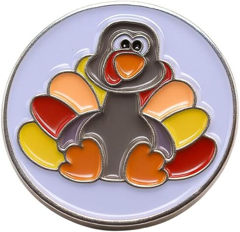 علامة كرة الجولف من تومي تركيا - علامة كرة جولف ممتازة لوضع اللون الأخضر | علامة كرة جولف فريدة من نوعها للرجال والنساء - هدية كرة جولف من أجل المحاذاة والأناقة، بعرض 2.54 سم in Kuwait