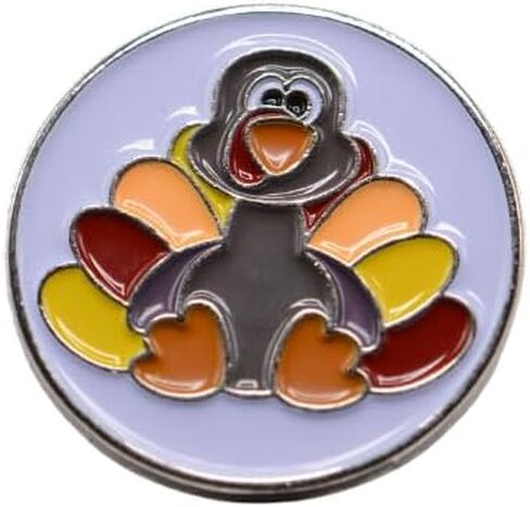 علامة كرة الجولف من تومي تركيا - علامة كرة جولف ممتازة لوضع اللون الأخضر | علامة كرة جولف فريدة من نوعها للرجال والنساء - هدية كرة جولف من أجل المحاذاة والأناقة، بعرض 2.54 سم in Kuwait