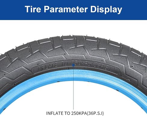 إطار دراجة 14x2.125 (57-254) إطار دراجة 14 بوصة مناسب لإطارات دراجة بديلة قابلة للطي مقاس 14 × 2.125 14x2.10 للأطفال/المدينة/الطريق (مفرد) in Kuwait