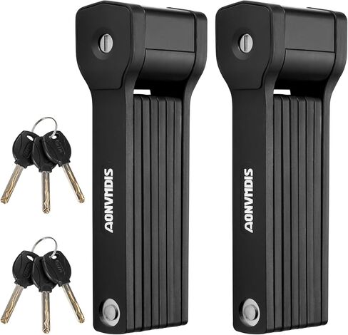 Folding Bike Lock Bicycle Scooter Folding Locks with 3Keys Heavy Duty Bike Lock with Easy Mounting Bracket Alloy Steel Foldable Lock in Kuwait