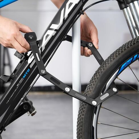 Folding Bike Lock Bicycle Scooter Folding Locks with 3Keys Heavy Duty Bike Lock with Easy Mounting Bracket Alloy Steel Foldable Lock in Kuwait