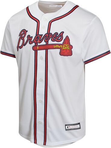 Outerstuff Ozzie Albies Atlanta Braves MLB Kids Youth 8-20 White Home Player Jersey in Saudi Arabia