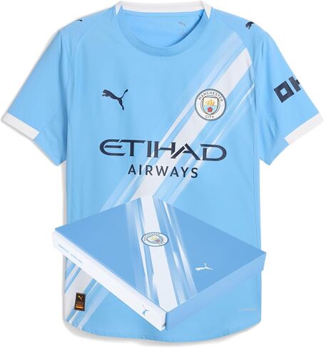Manchester City FC Men’s 2025/26 Authentic Home Soccer Jersey - Slim Fit - Team Light Blue in Saudi Arabia