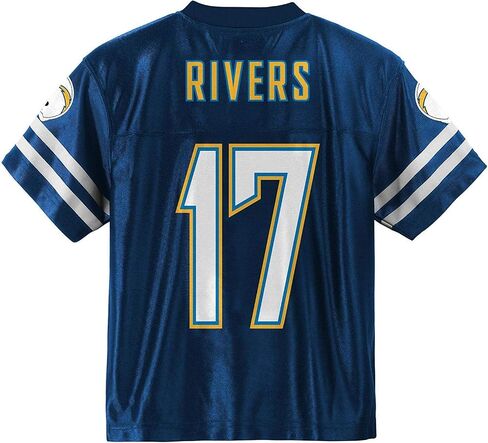 قميص Outerstuff Philip Rivers Los Angeles Chargers #17 باللون الأزرق الداكن للاعب المنزل للشباب in Saudi Arabia