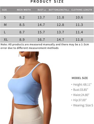 Women’s 2-Pack Square Neck Tank Tops Sleeveless Ribbed Fitted Casual Crop Tank Top for Gym Yoga Fitness in Saudi Arabia